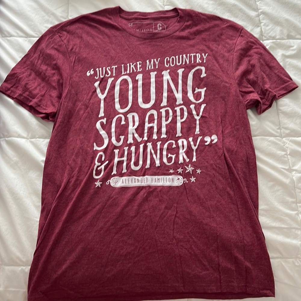 Red Hamilton quote tee